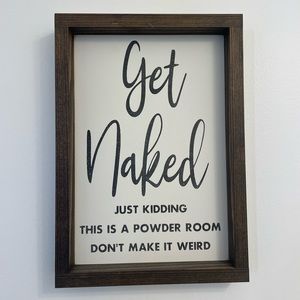 Powder Room Bathroom Sign